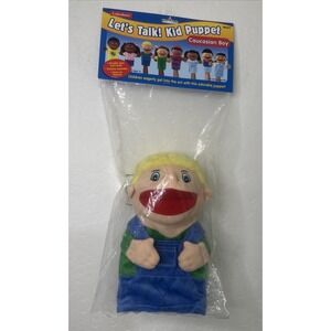 Lakeshore Let's Talk Kid Hand Puppet‎ Caucasian Boy Teacher Classroom Learning